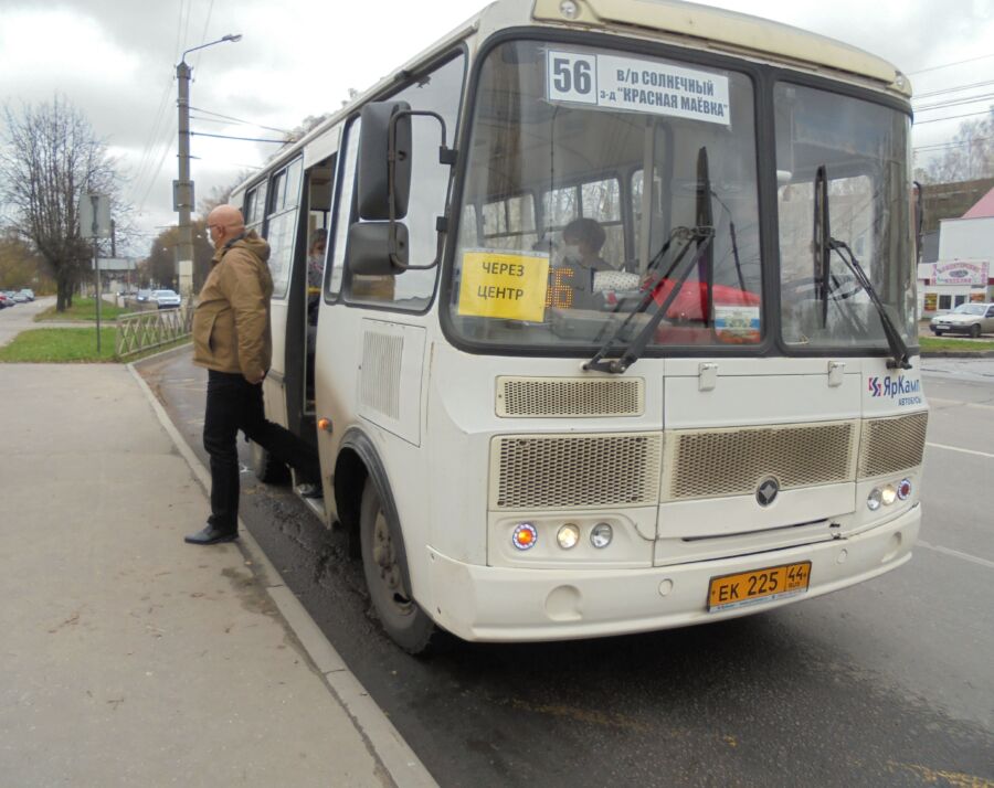 Маршруты автобусов временно поменяют в Костроме