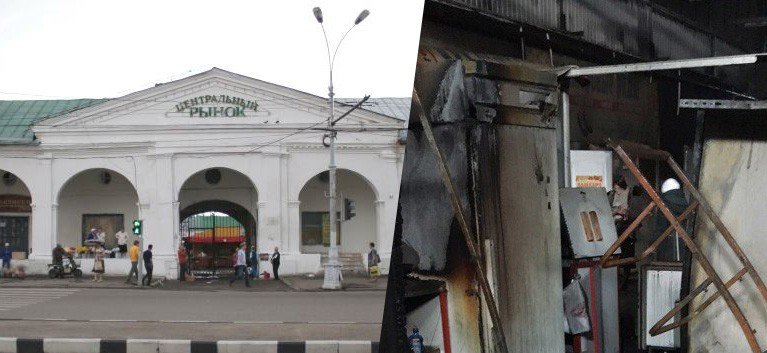 После пожара предпринимателям с Калиновского рынка предложили переехать в центр