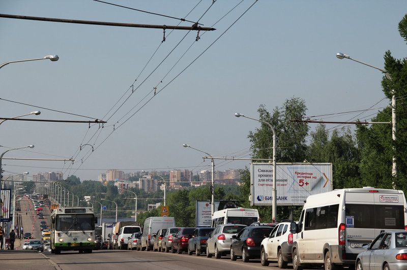 Костромичи не смогут объехать пробки у моста