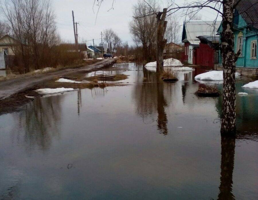 Костромскую область начинает затапливать: вода уже в домах