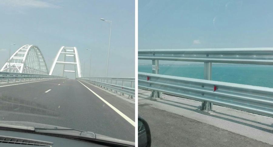 Костромичи-курортники оценили качество Крымского моста: фото