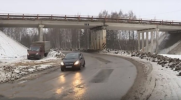 Путепровод на дороге из Костромы в Ярославль открыли