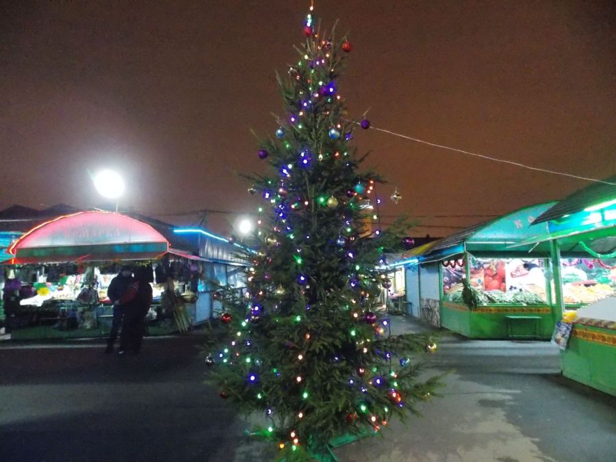 Центральный рынок в Костроме превратился в новогоднюю сказку