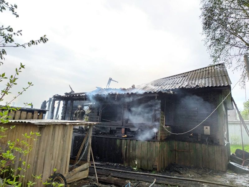 Двое детей погибли на пожаре в Костромской области