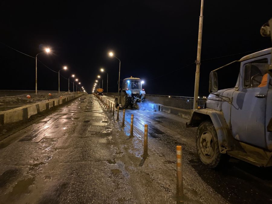 На мосту через Костромку в седьмой раз будут восстанавливать асфальт
