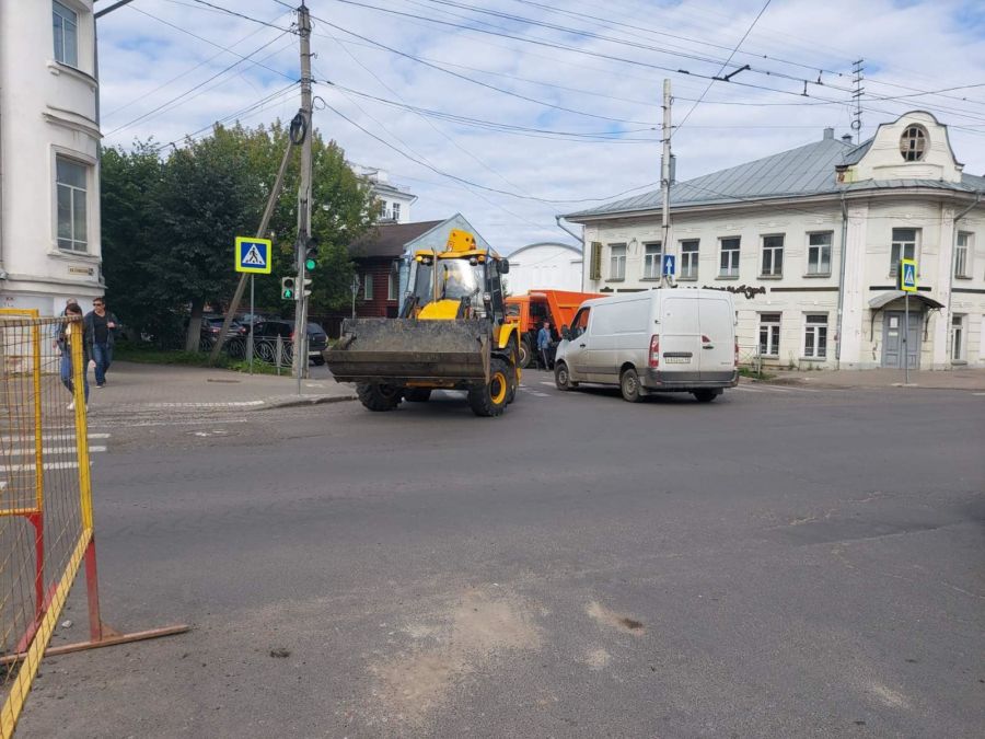 Улицу Советскую в Костроме начнут ремонтировать на следующей неделе