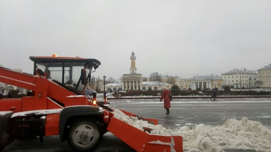 Уборка снега в Костроме обречена быть в 3 раза хуже нормы