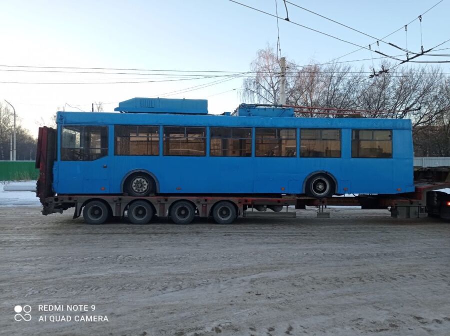 Первый московский троллейбус выходит на маршрут в Костроме