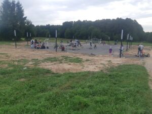Неизвестные мешают строить детскую площадку в знаменитом парке Костромы