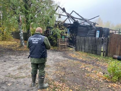 Два человека погибли в горящем доме в Костромской области