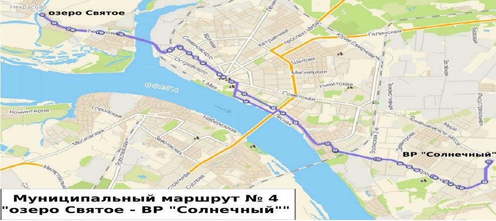 Стала известна новая схема движения автобуса №4 в Костроме