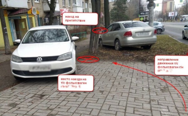 Протаранил дерево: легковушка запустила цепную реакцию в Костроме