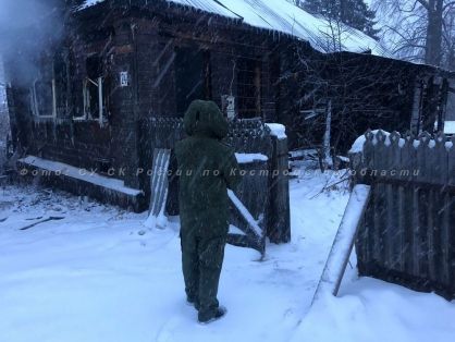 Хозяин дома сгорел в страшном пожаре в Костромской области