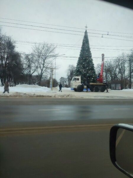 Новогодняя ёлка начинает испаряться из центра Костромы