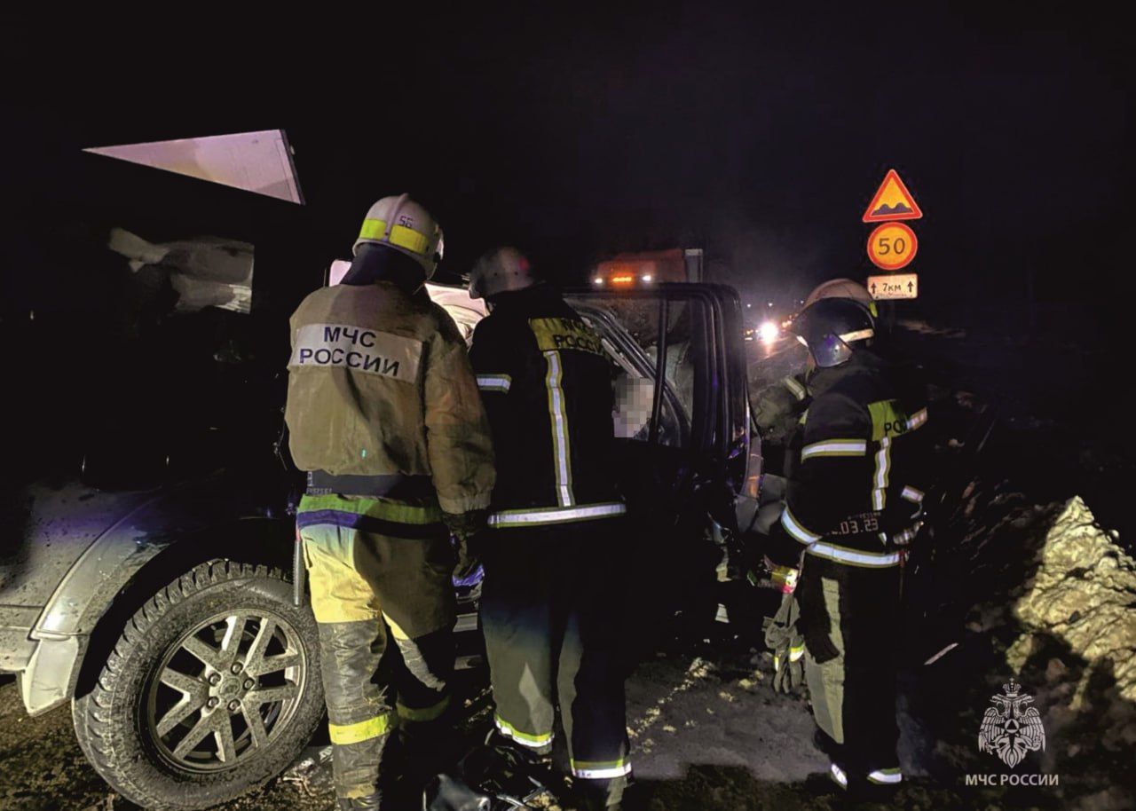 Появились первые кадры аварии с 4 погибшими в Костромской области