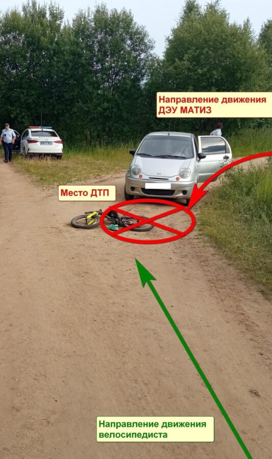 8-летнего ребенка сбили на дороге в Костромской области