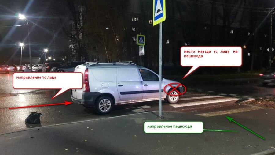 Пешеходов начали массово сбивать на переходах в Костроме: пострадала девушка