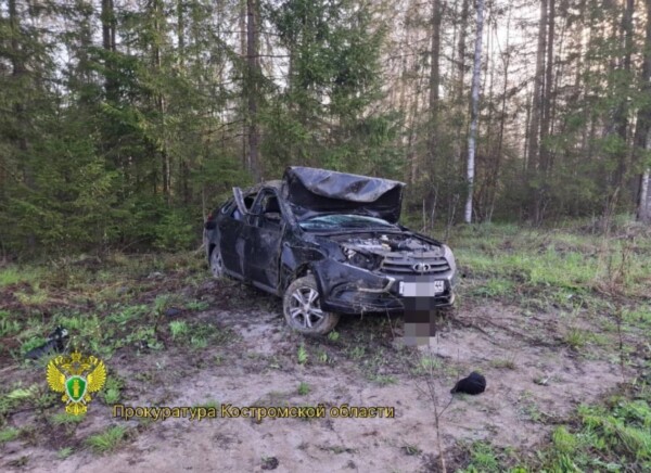 Водитель погибла во время аварии в Костромской области