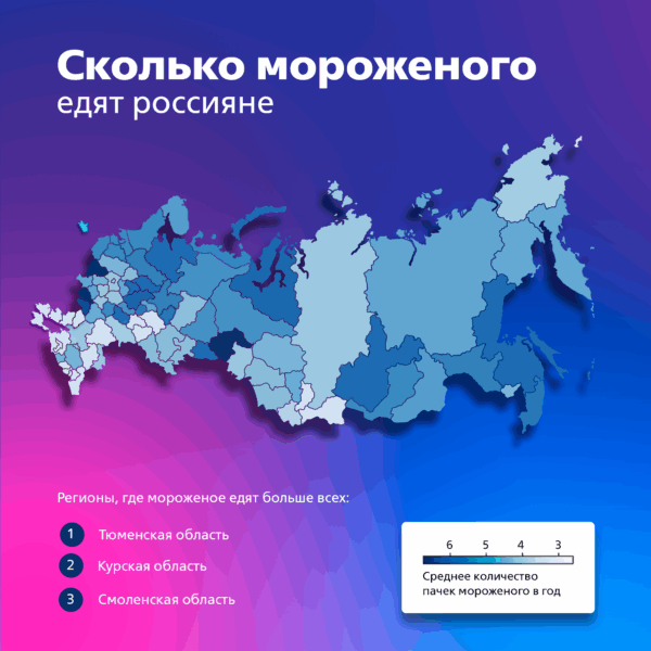 Жители ЦФО возглавляют российский рейтинг любителей мороженого