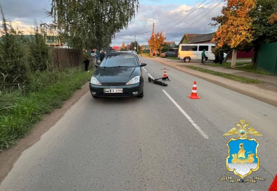 Еще один юный электросамокатчик получил травмы в Костроме