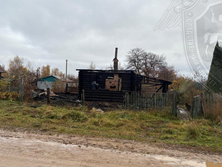 Мертвого мужчину обнаружили на пепелище в Костромской области