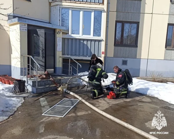 Людей эвакуировали во время пожара в поселке Новый в Костроме