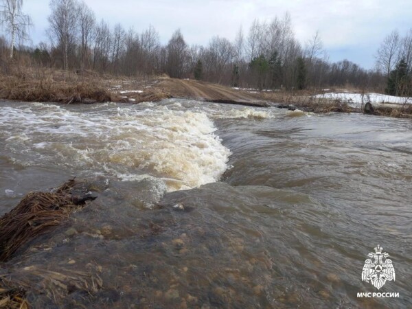 30 см воды над дорогой: паводок начинается в Костромской области