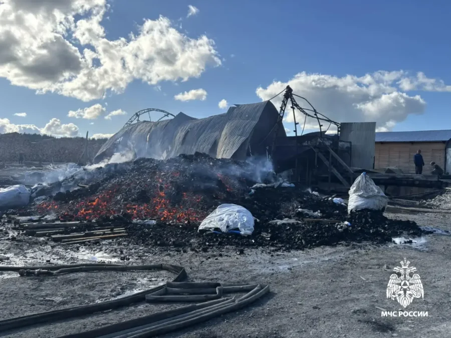 Пожарные под Костромой несколько часов тушили уголь