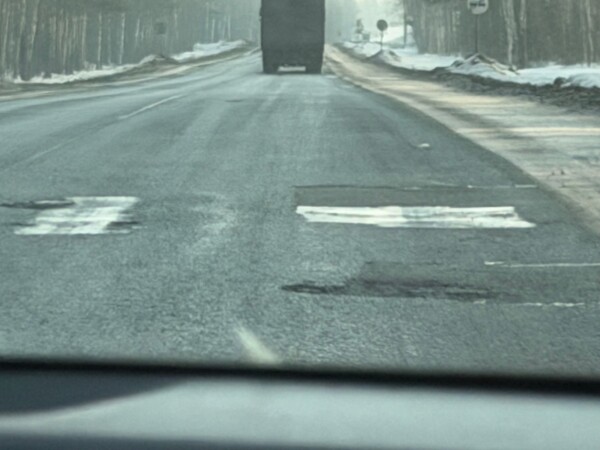 Губернатор проехался по колдобинам федеральной трассы в Костромской области